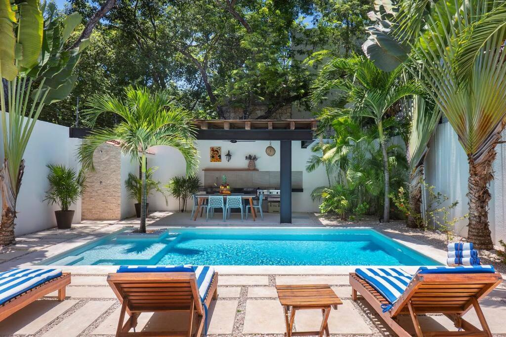 Wonderful Tropical Home 3Br, Garden, Private Pool. Tulum Dış mekan fotoğraf