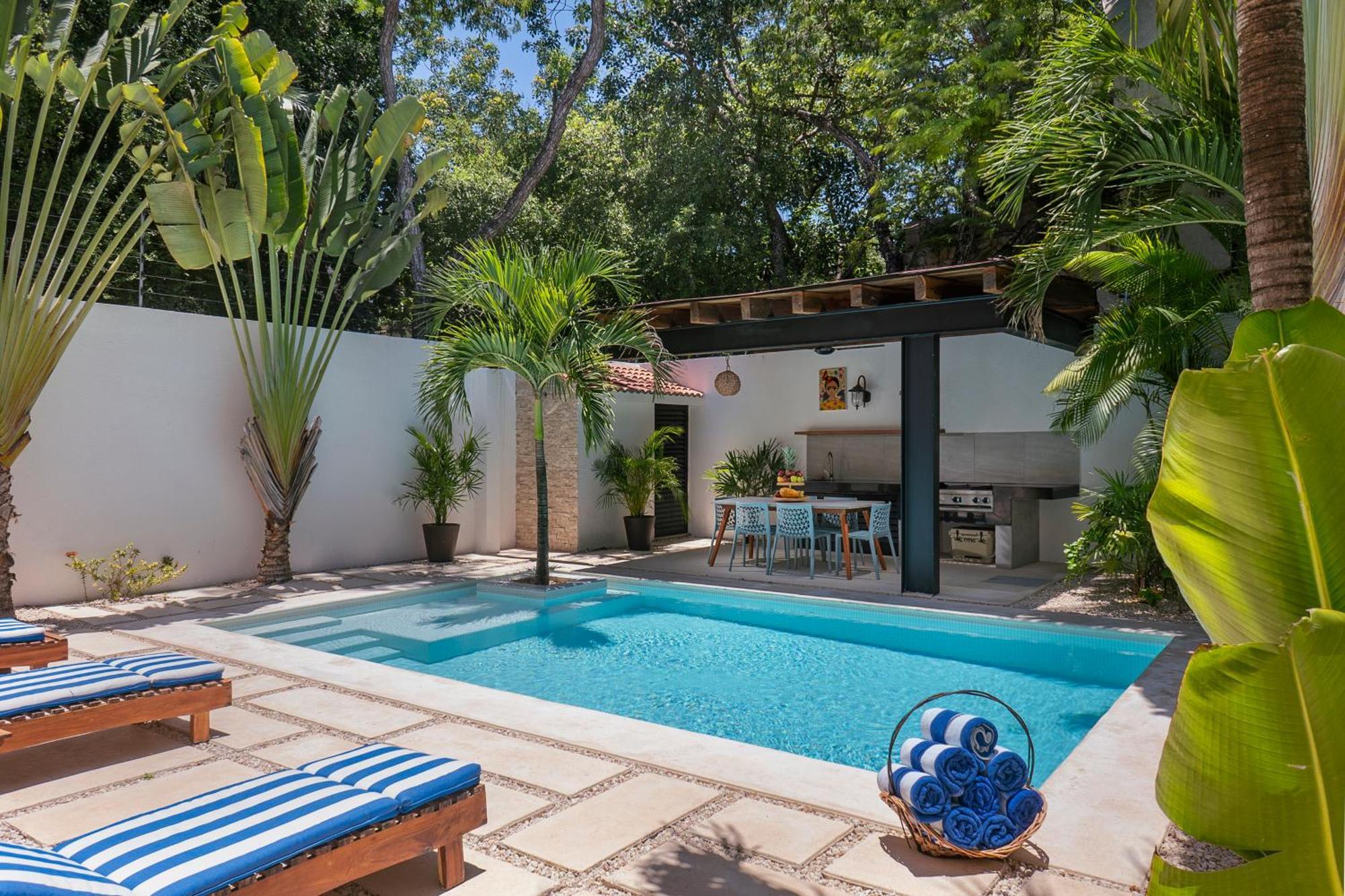 Wonderful Tropical Home 3Br, Garden, Private Pool. Tulum Dış mekan fotoğraf